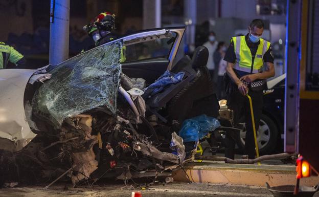 Galería. Accidende de coche en Cartagena. 