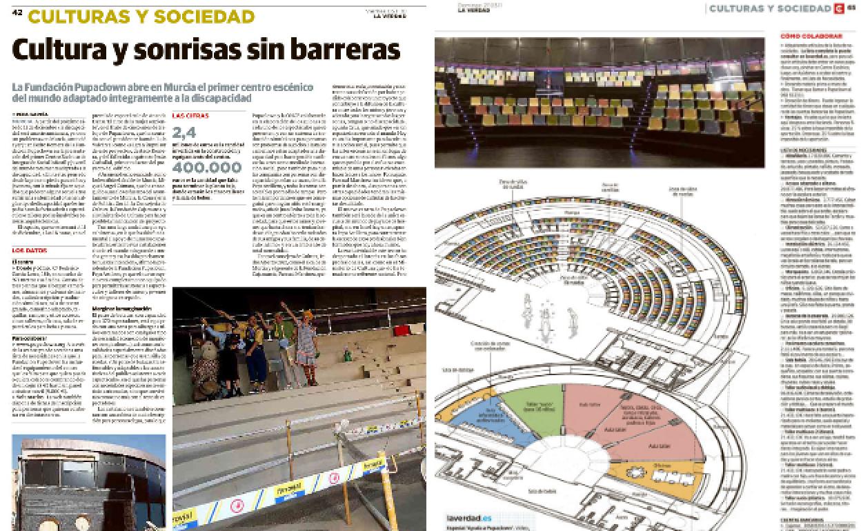 05/11/2010La labor del centro escénico Pupaclown ha sido desde su presentación la de ofrecer, sin exclusión, sonrisas a todo tipo de niños, jóvenes y familias a través de las artes.