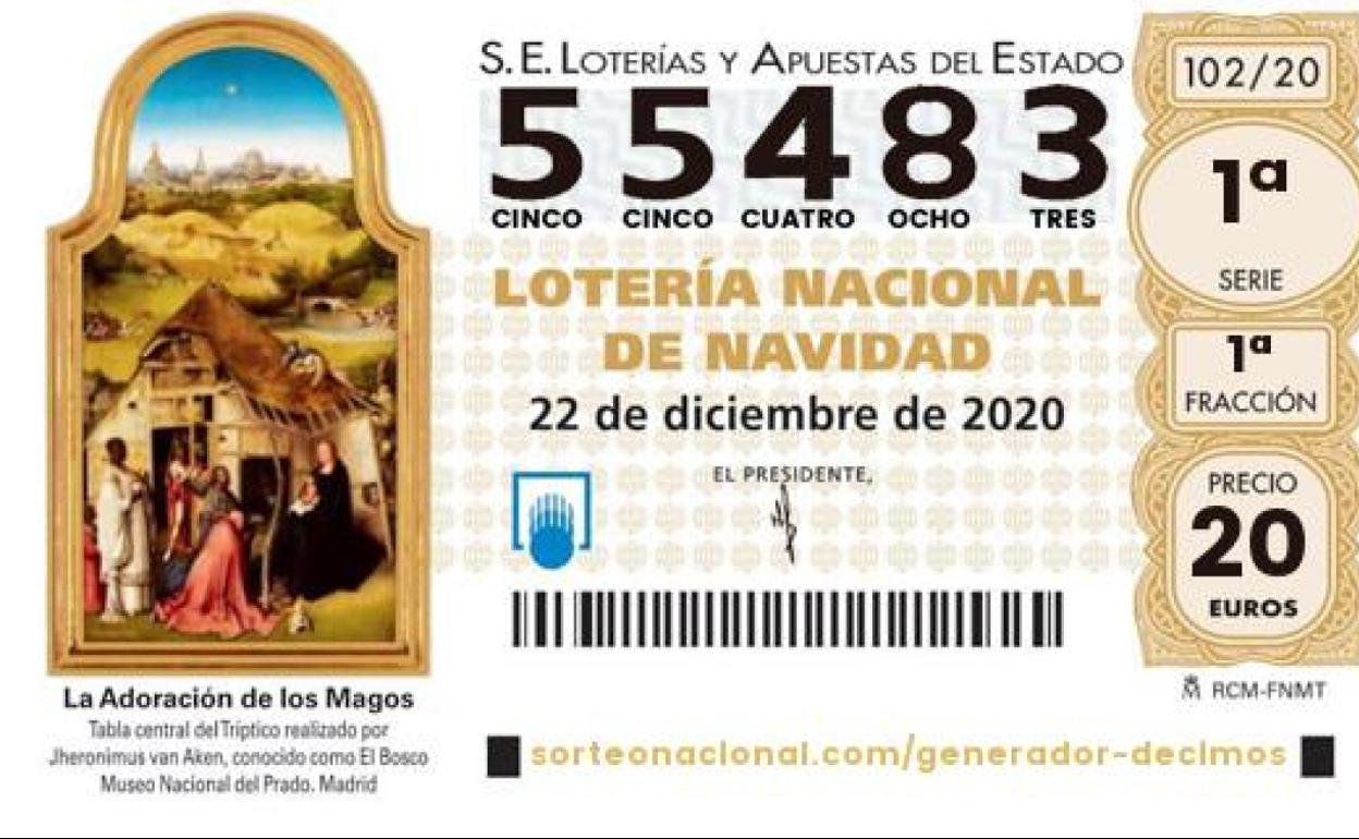 El número 55483 se hace con otro quinto premio de la Lotería de Navidad