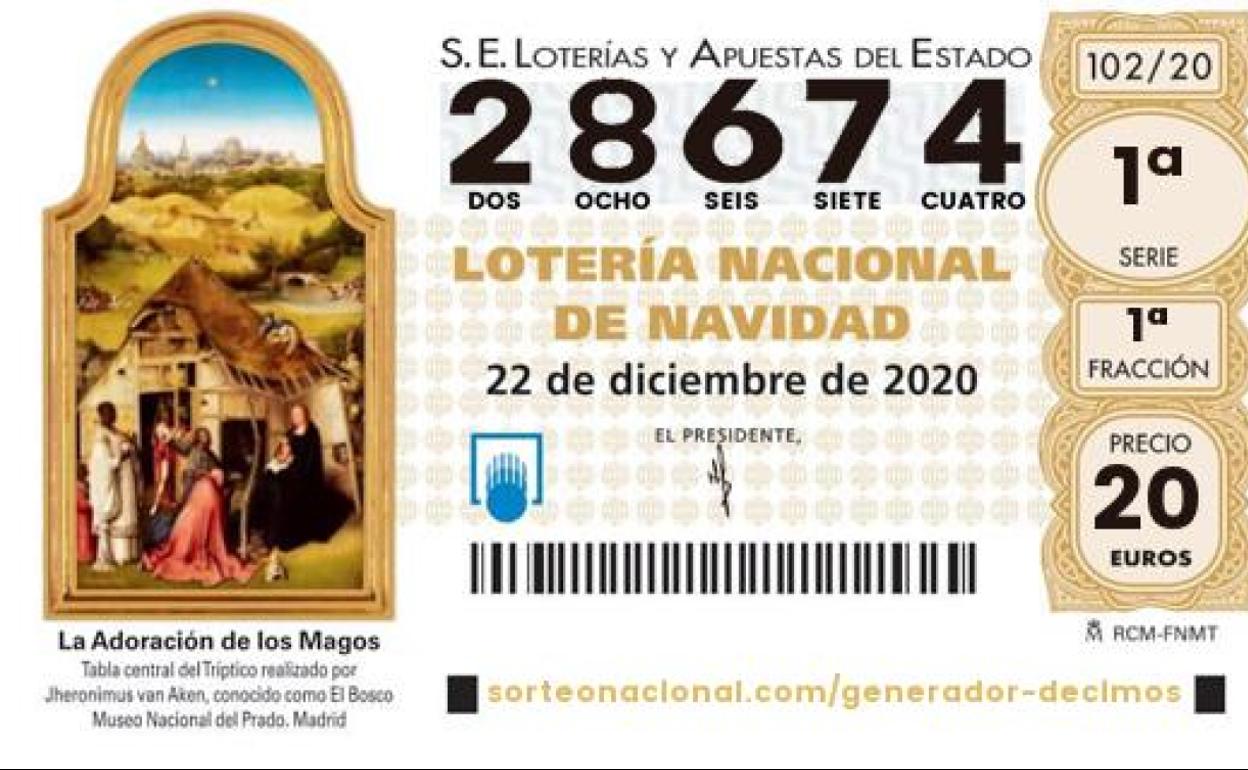 El 28674, ganador del sexto quinto premio de la Lotería de Navidad