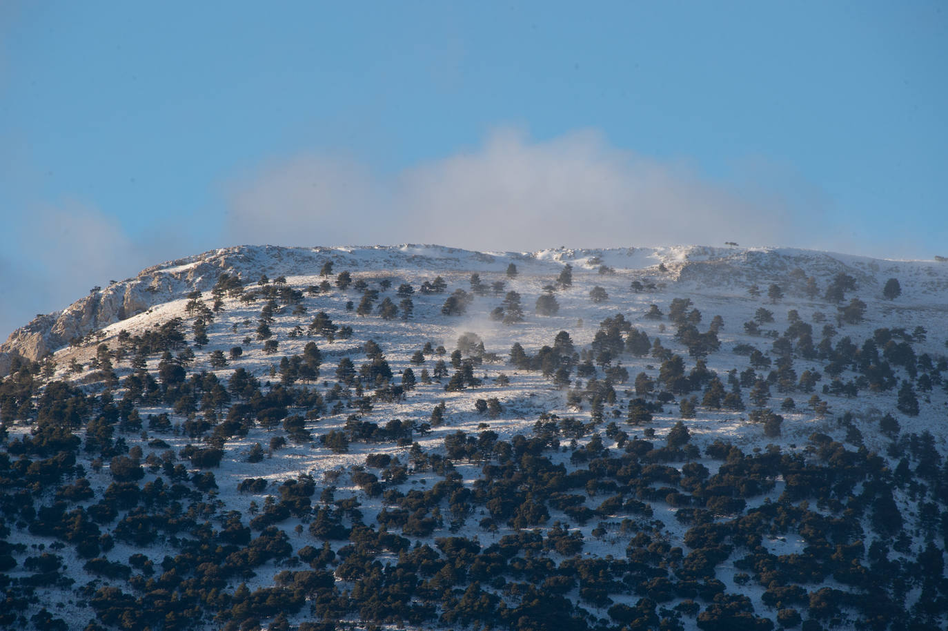 Fotos: El 2021 llega con nieve a Moratalla y Caravaca