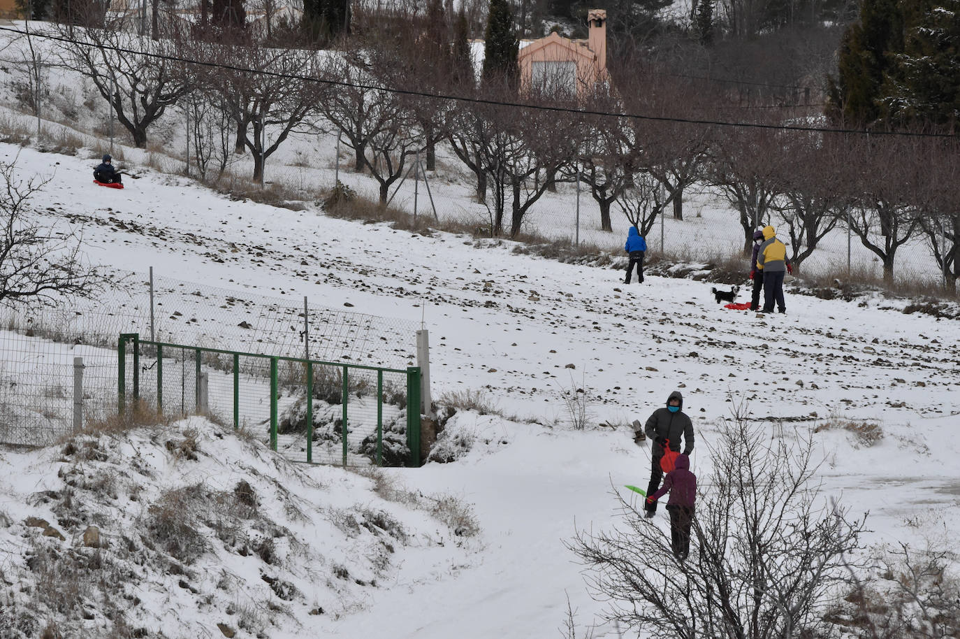 Fotos: El 2021 llega con nieve a Moratalla y Caravaca