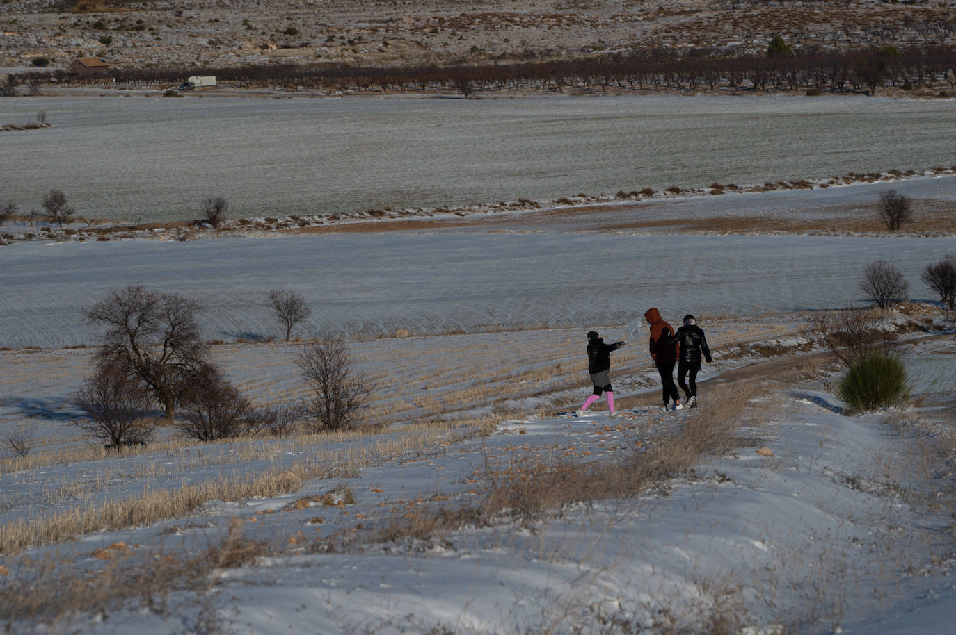 Fotos: El 2021 llega con nieve a Moratalla y Caravaca