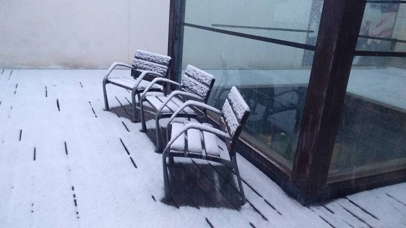 Acumulación de nieve en Cehegín.