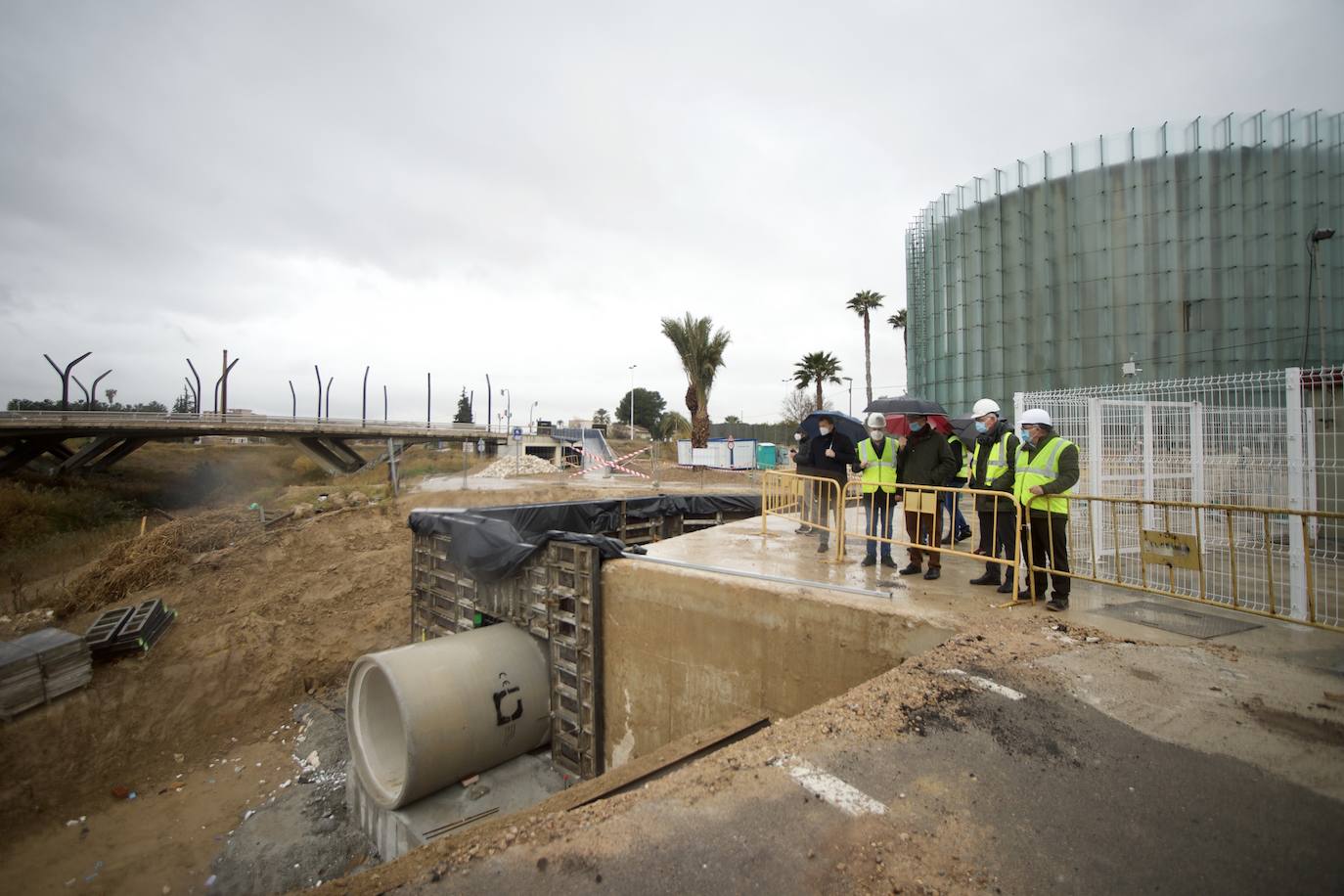 Fotos: Un nuevo colector paliará las inundaciones en el cinturón de pedanías del norte y el este de Murcia