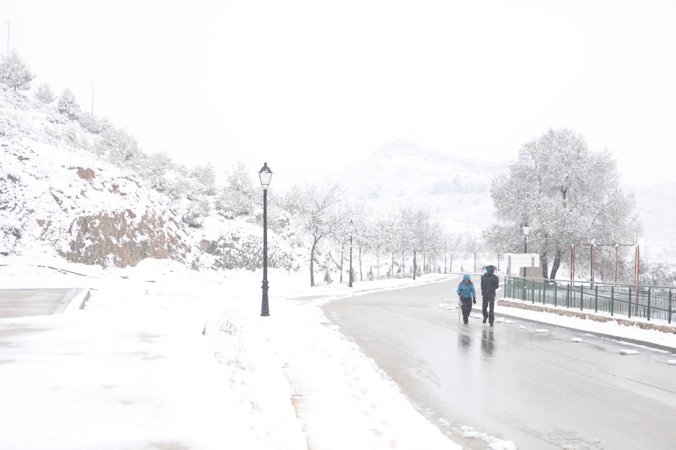 Nieve en Coy, Lorca. 