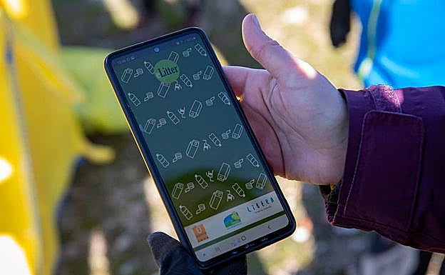 Uso de la aplicación para caracterizar los residuos obtenidos. 