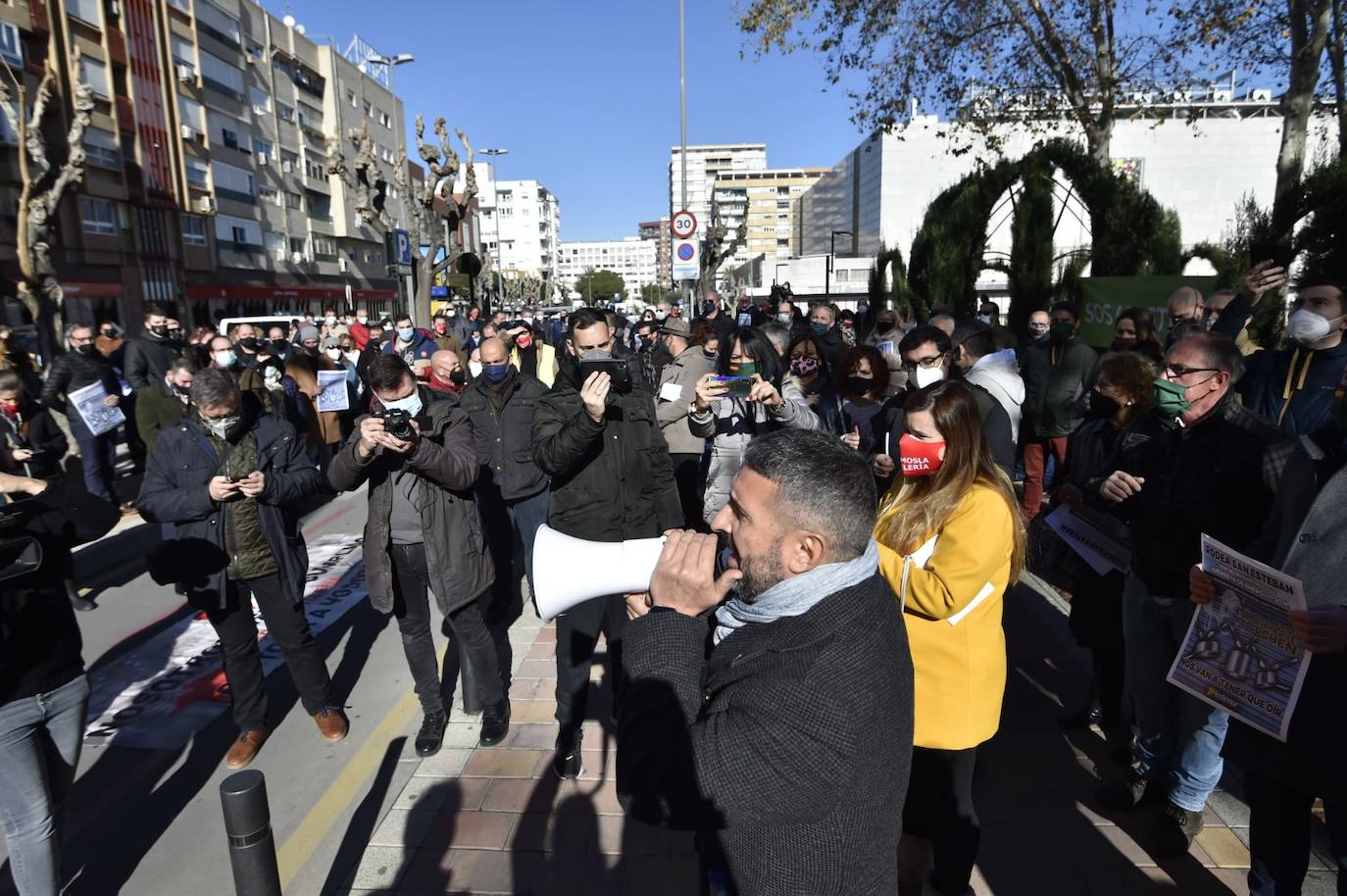Fotos: Protesta de los hosteleros este jueves en San Esteban