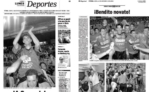 30/06/2003 LA VERDAD se volcó para cubrir el histórico ascenso a Segunda del Ciudad, un equipo que llegó a esta categoría del fútbol español muy rápido. Fue fundado en el verano de 1999.