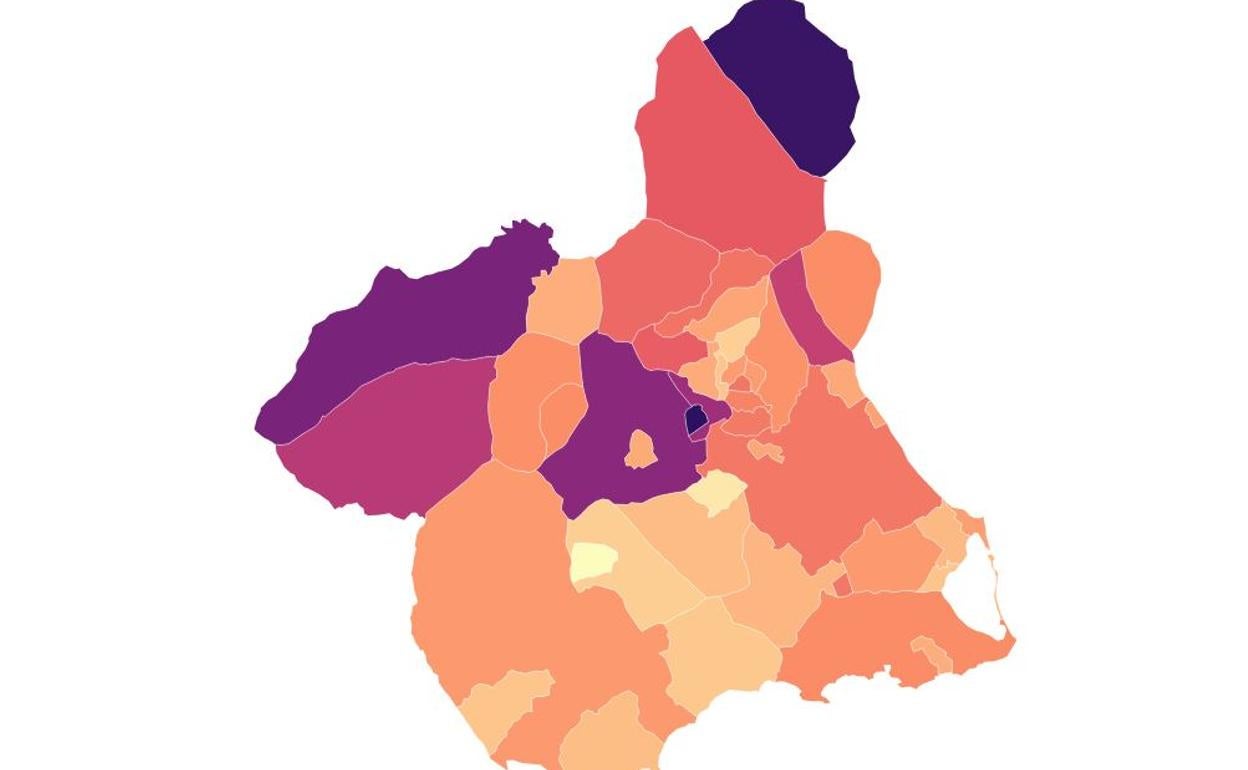 Estado de la pandemia: Los casos de coronavirus en cada municipio de la Región de Murcia