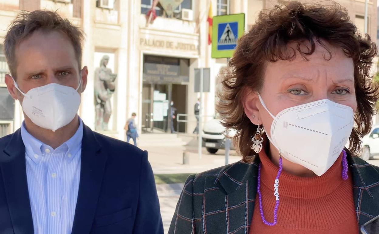 Ángel Luis Hernández y María Marín, este martes.