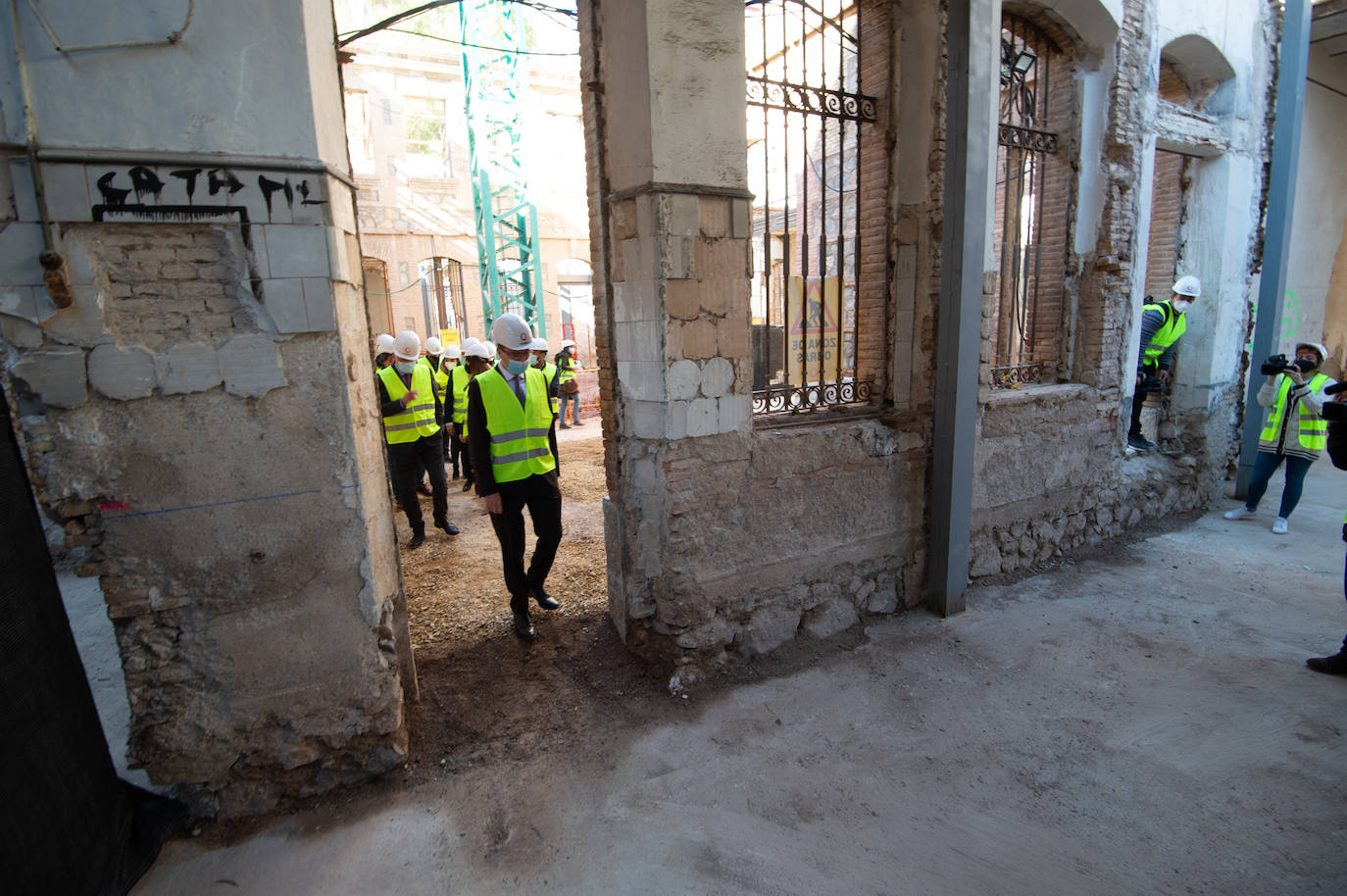 Fotos: La corporación municipal visita las obras de la Cárcel Vieja de Murcia