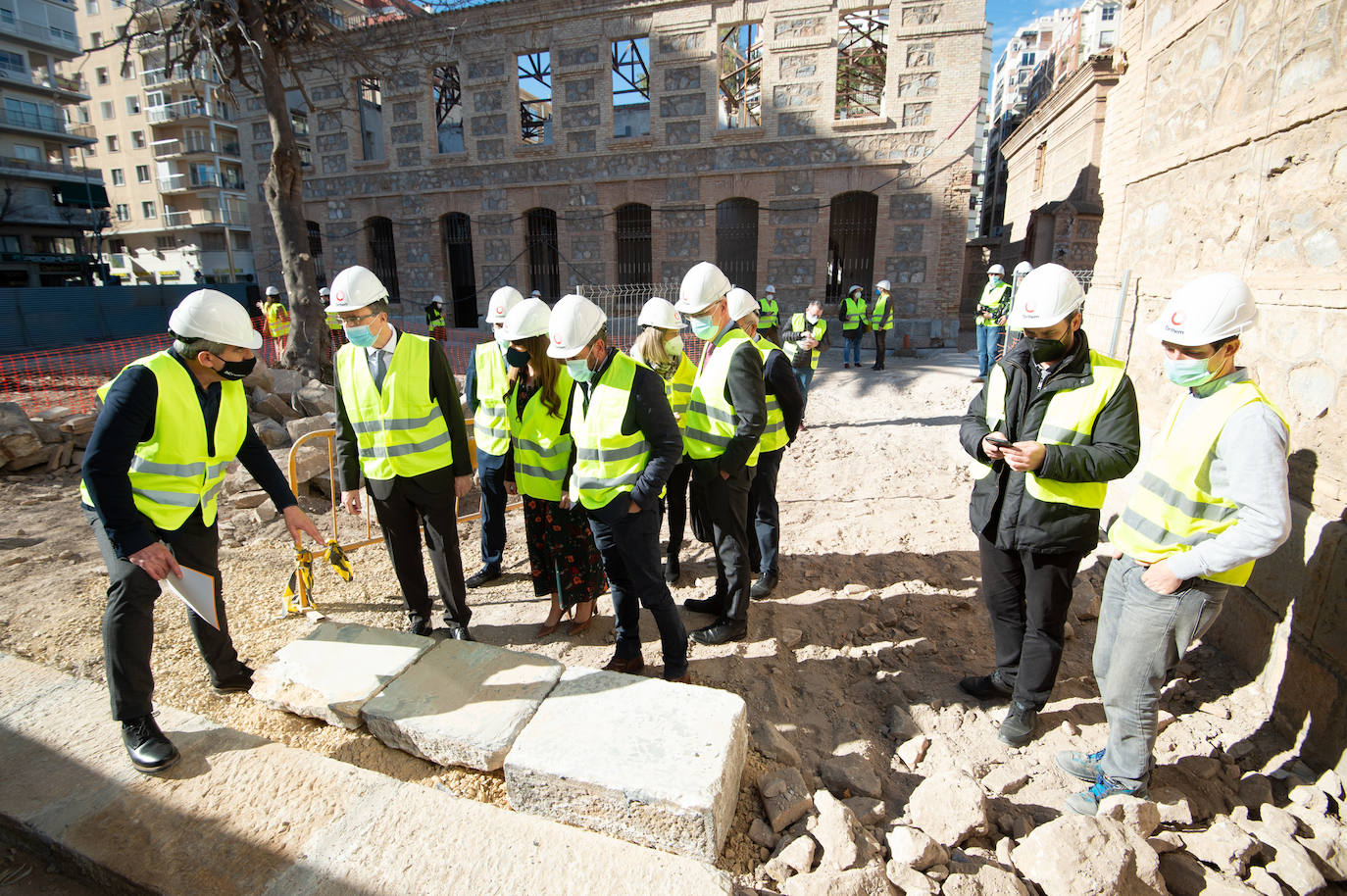 Fotos: La corporación municipal visita las obras de la Cárcel Vieja de Murcia