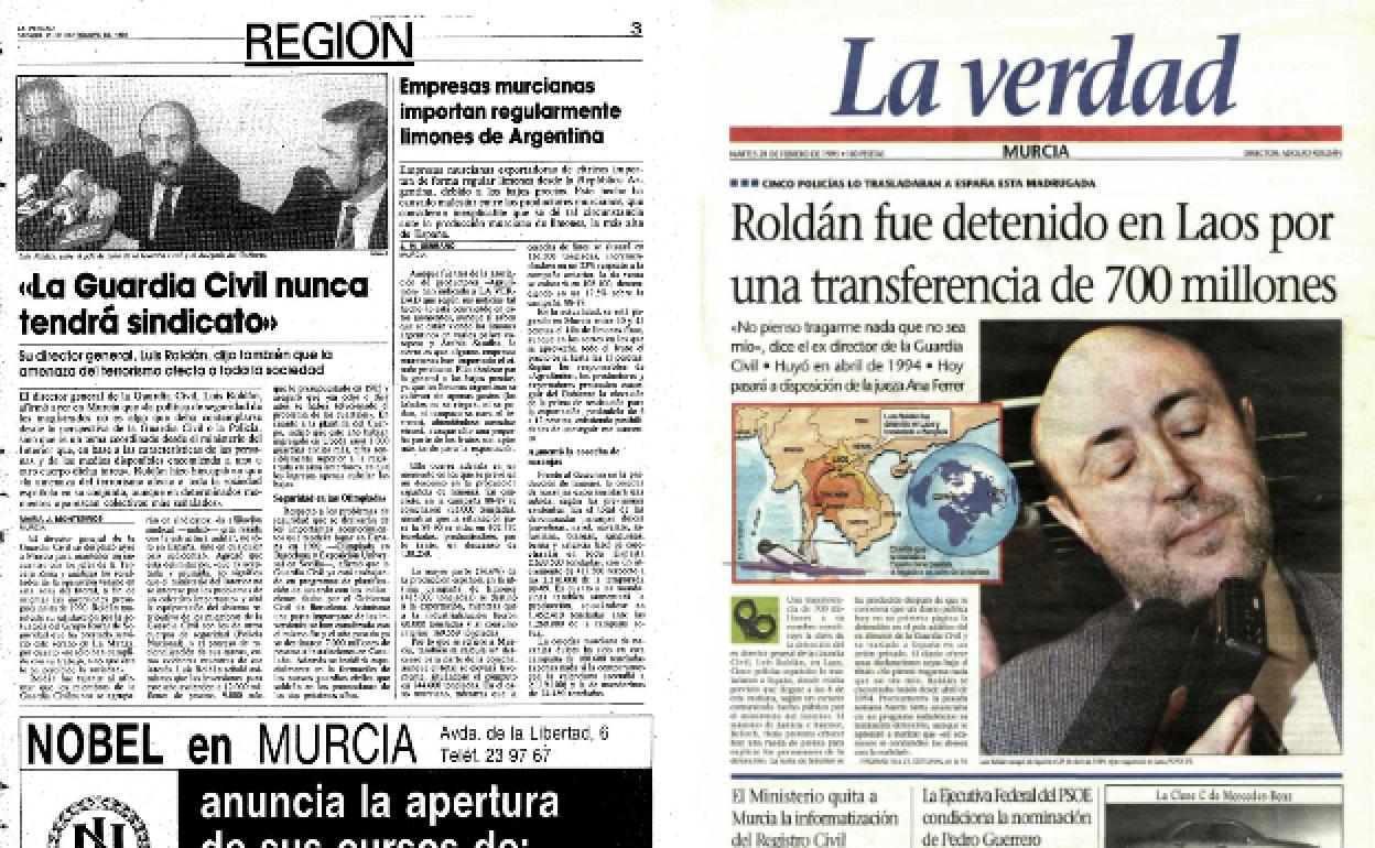 28/2/1995 Roldán se entregó en Laos a dos policías españoles el día anterior en una operación en la que medió Paesa; después se supo que la detención final fue en Bangkok.