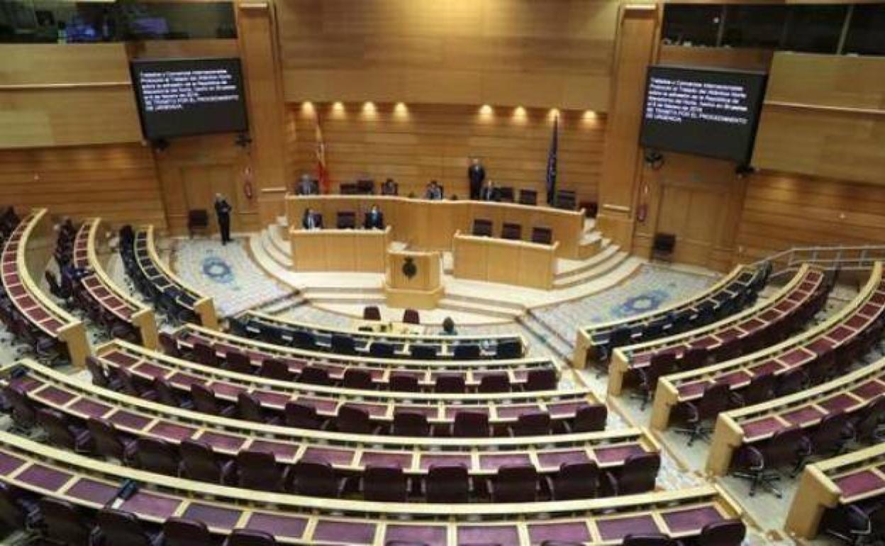 Imagen del hemiciclo de Senado.