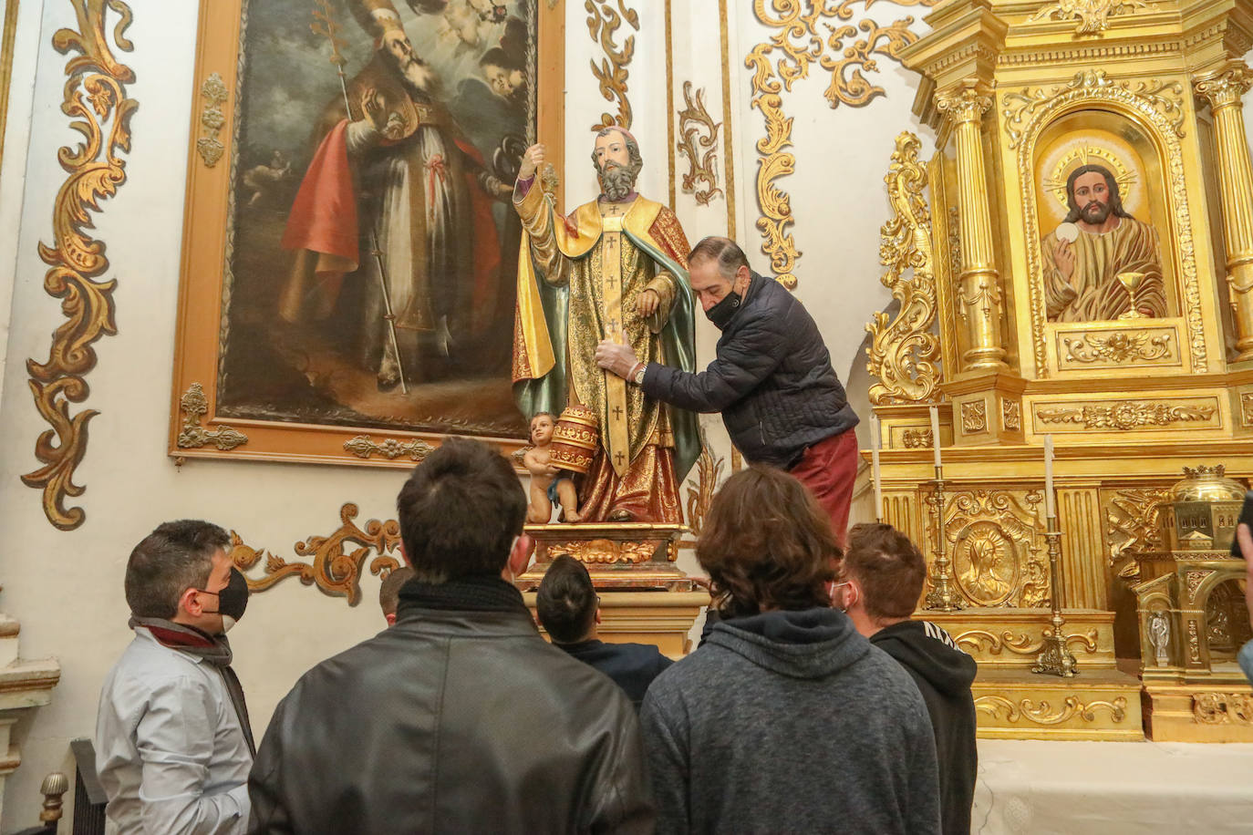 Fotos: La talla de San Clemente de Lorca será recuperada en el Centro Regional de Restauración