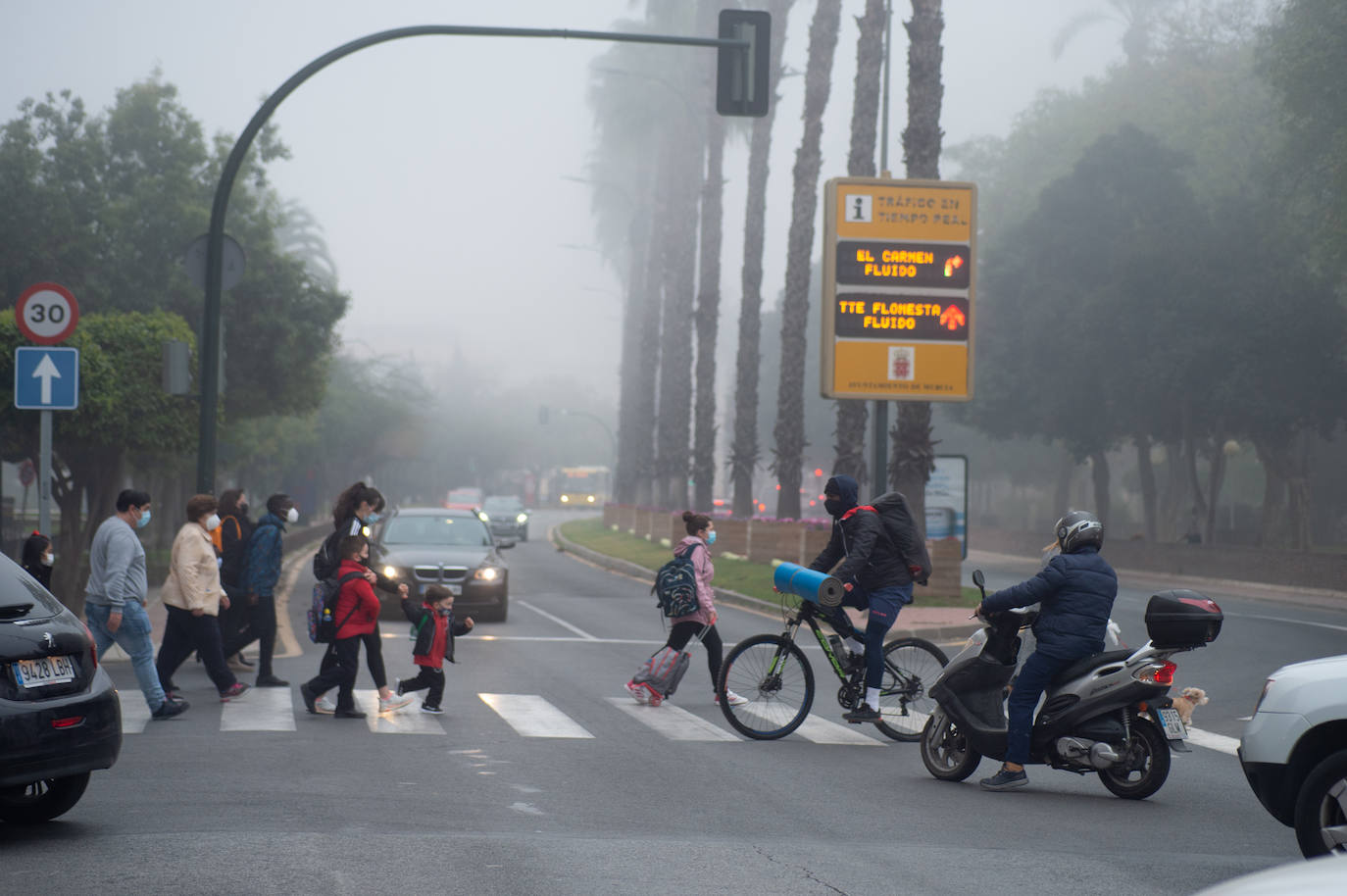 Fotos: Murcia amanece cubierta de niebla