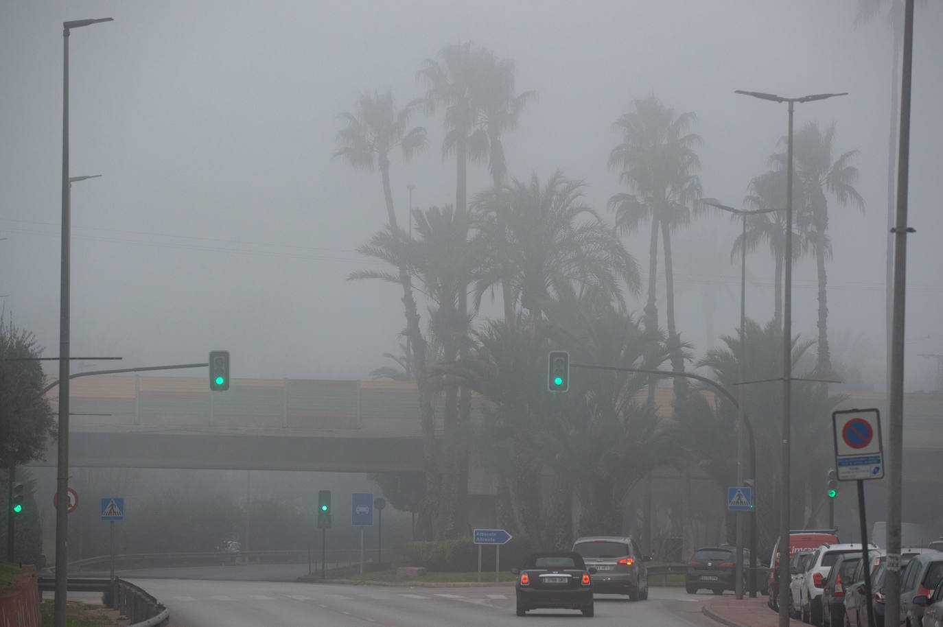 Fotos: Murcia amanece cubierta de niebla