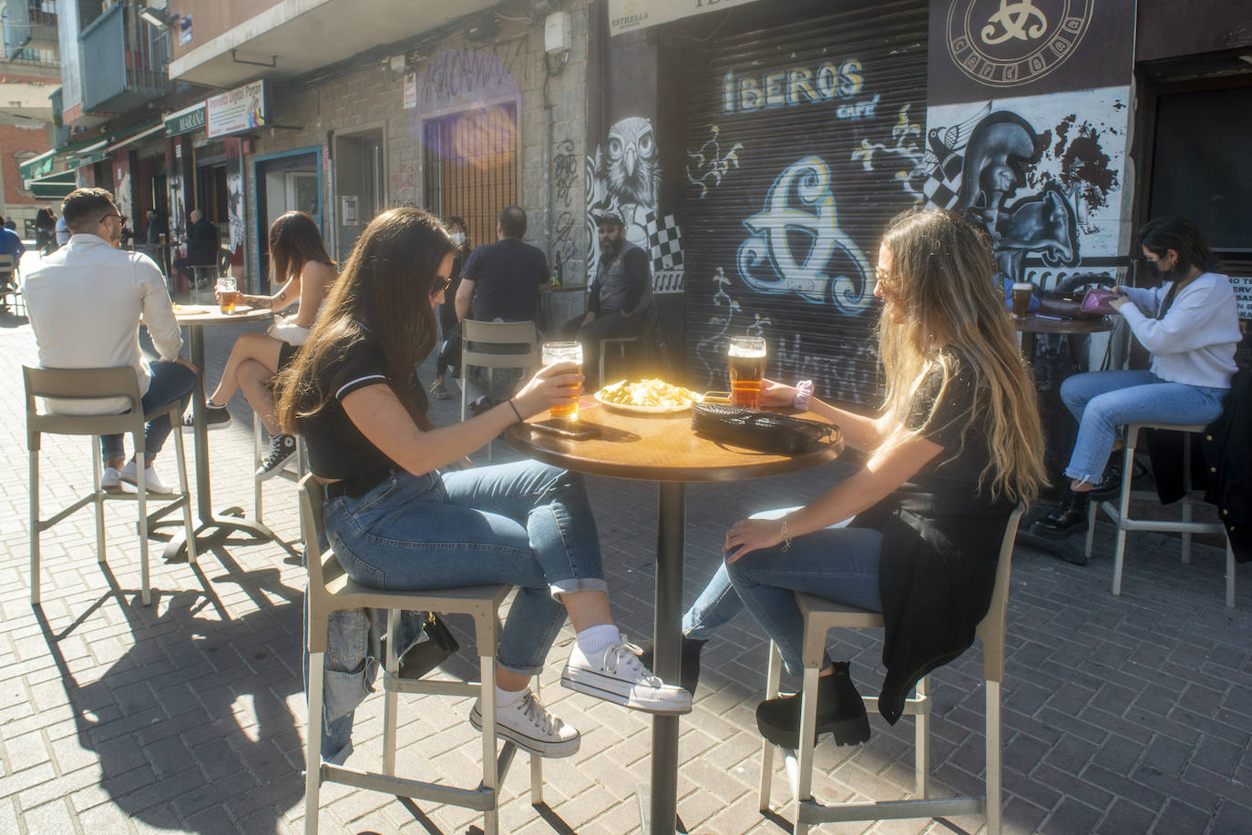 Fotos: Ambiente en las terrazas de Murcia el segundo día de su reapertura