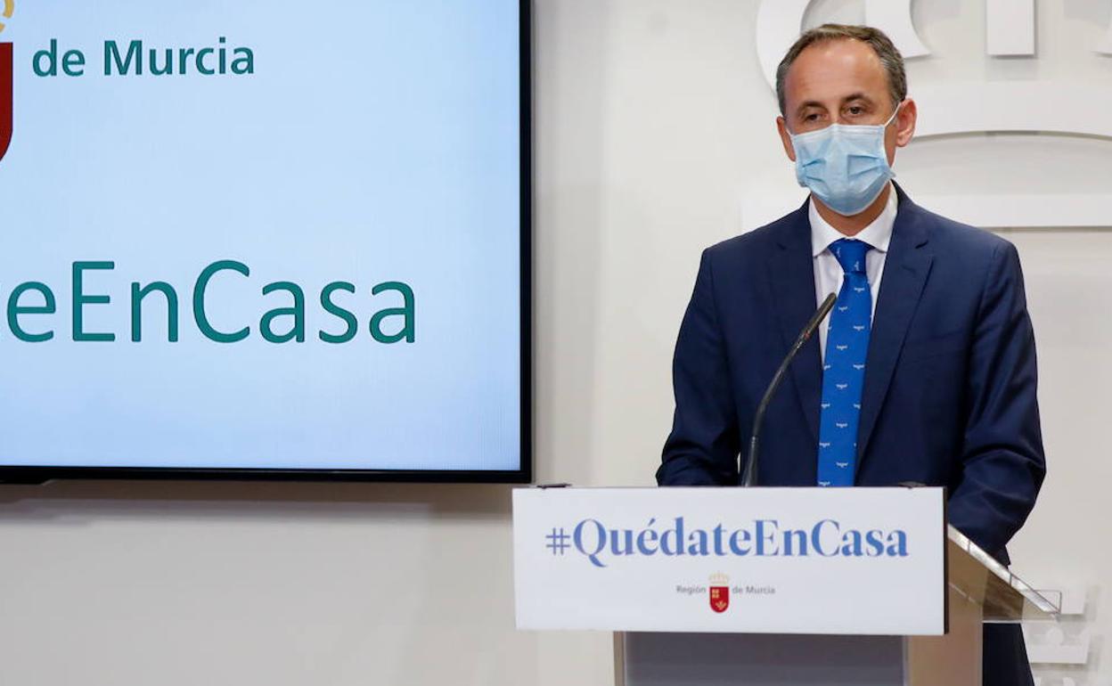 El consejero de Presidencia y Hacienda, Javier Celdrán, en una fotografía de archivo.