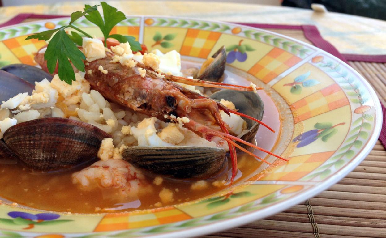 Arroz caldoso de mar