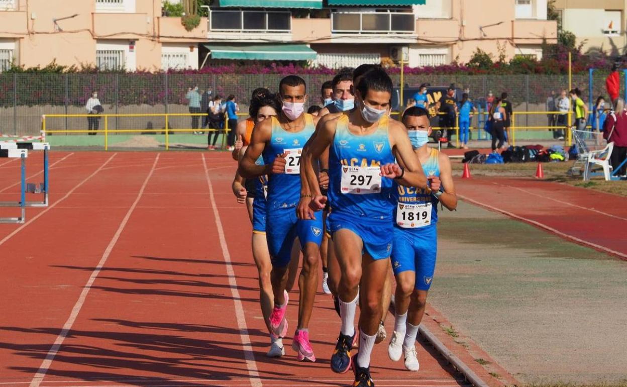 Prueba de atletismo en una imagen de archivo. 