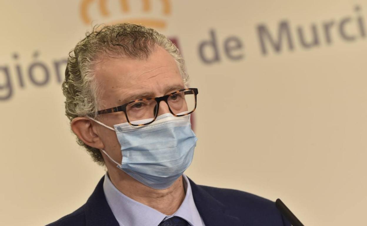 El consejero de Salud, Juan José Pedreño, este jueves.