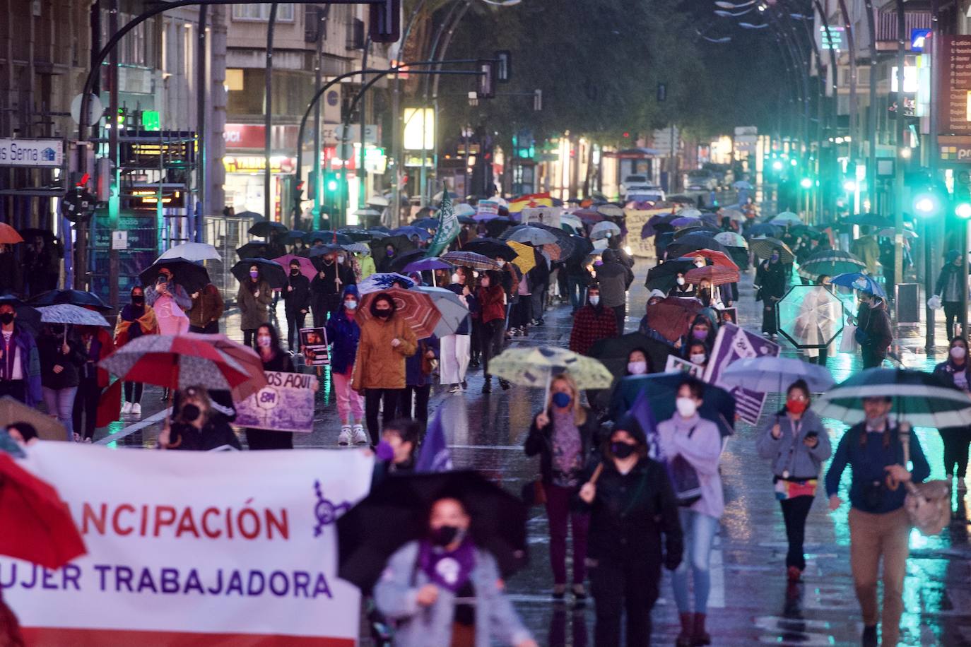 Fotos: Manifestación en Murcia por el Día de la Mujer