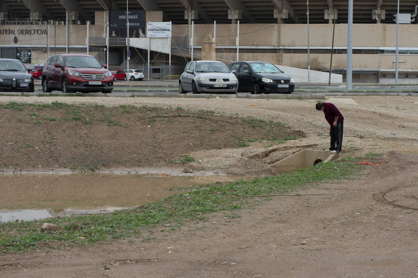 Fotos: El Plan Rambla «supera» el primer examen de inundabilidad tras la construcción del vial