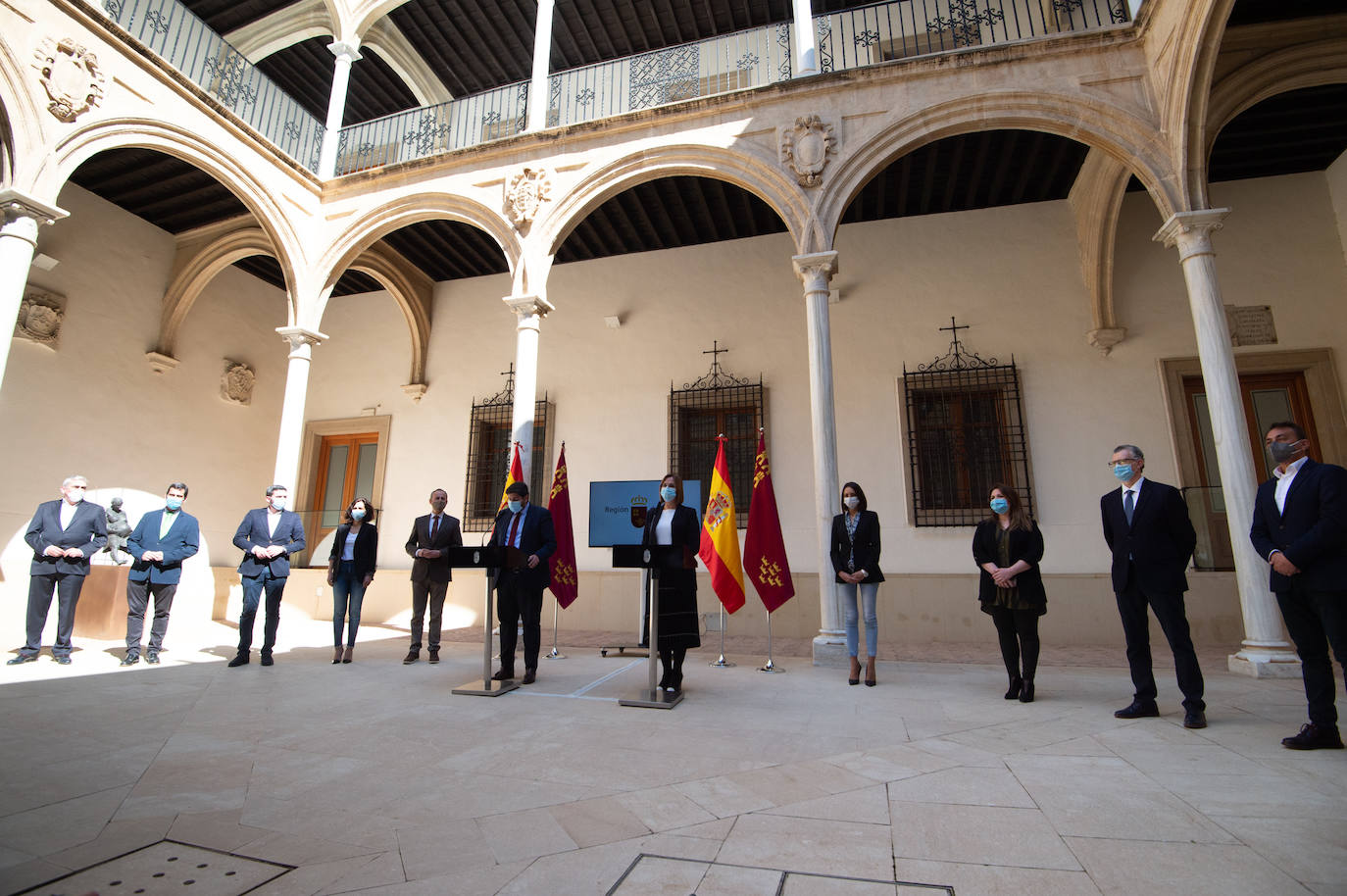 Fotos: Miras y Franco explican el acuerdo alcanzado para desactivar la moción de censura presentada por Ciudadanos y PSOE