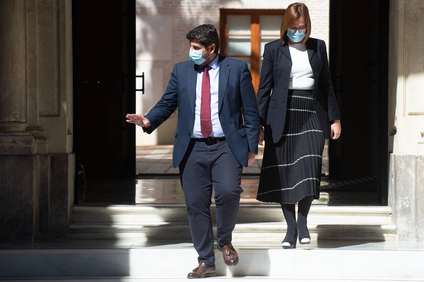 Fotos: Miras y Franco explican el acuerdo alcanzado para desactivar la moción de censura presentada por Ciudadanos y PSOE