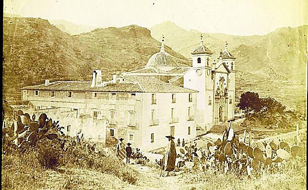 Santuario de la Fuensanta. Murcia. En 1871 J. Laurent visitó la Región para inmortalizar sus principales paisajes.