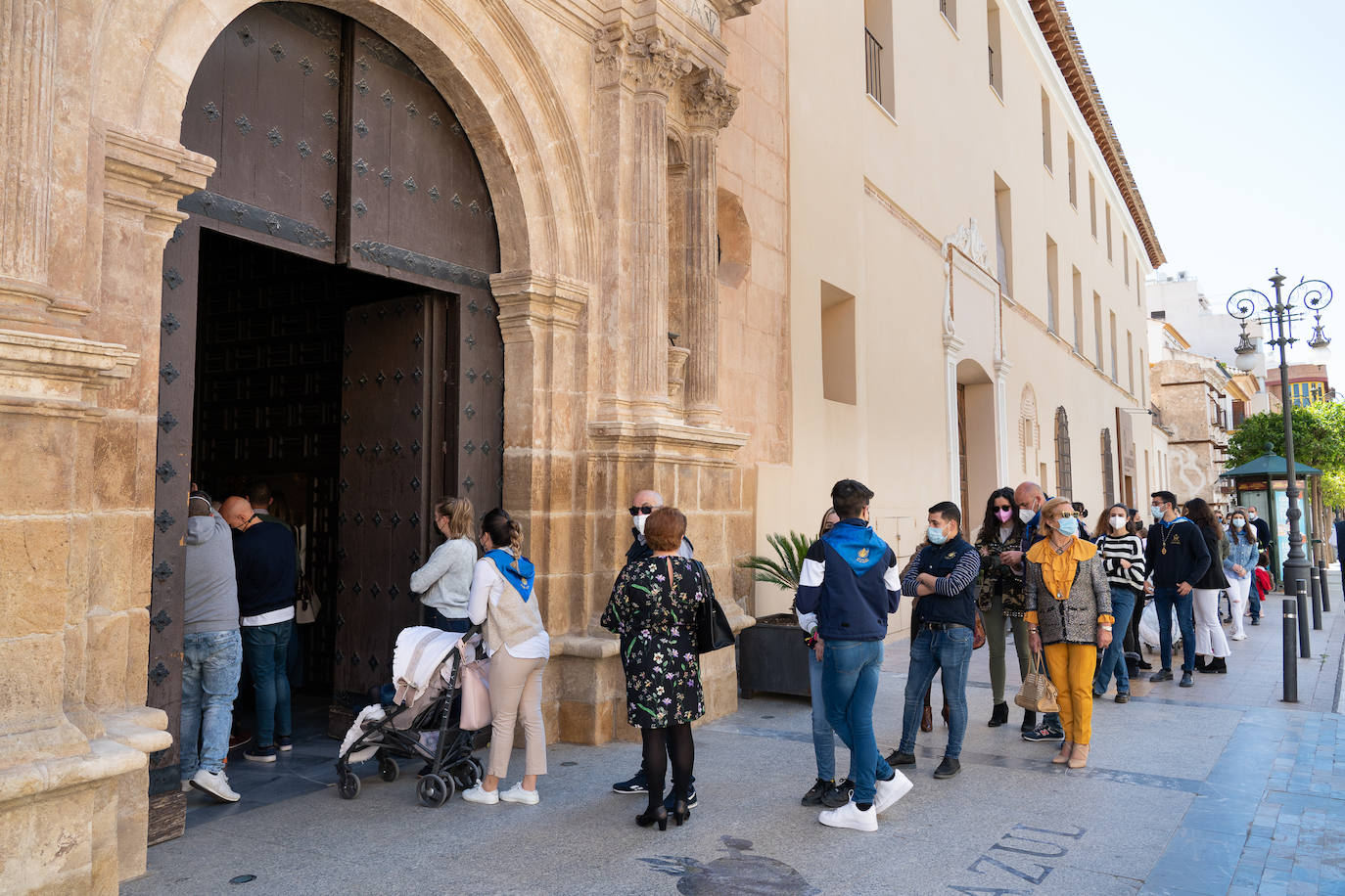 Fotos: Azules y blancos abren sus iglesias en el tradicional día del &#039;anuncio&#039; en Lorca