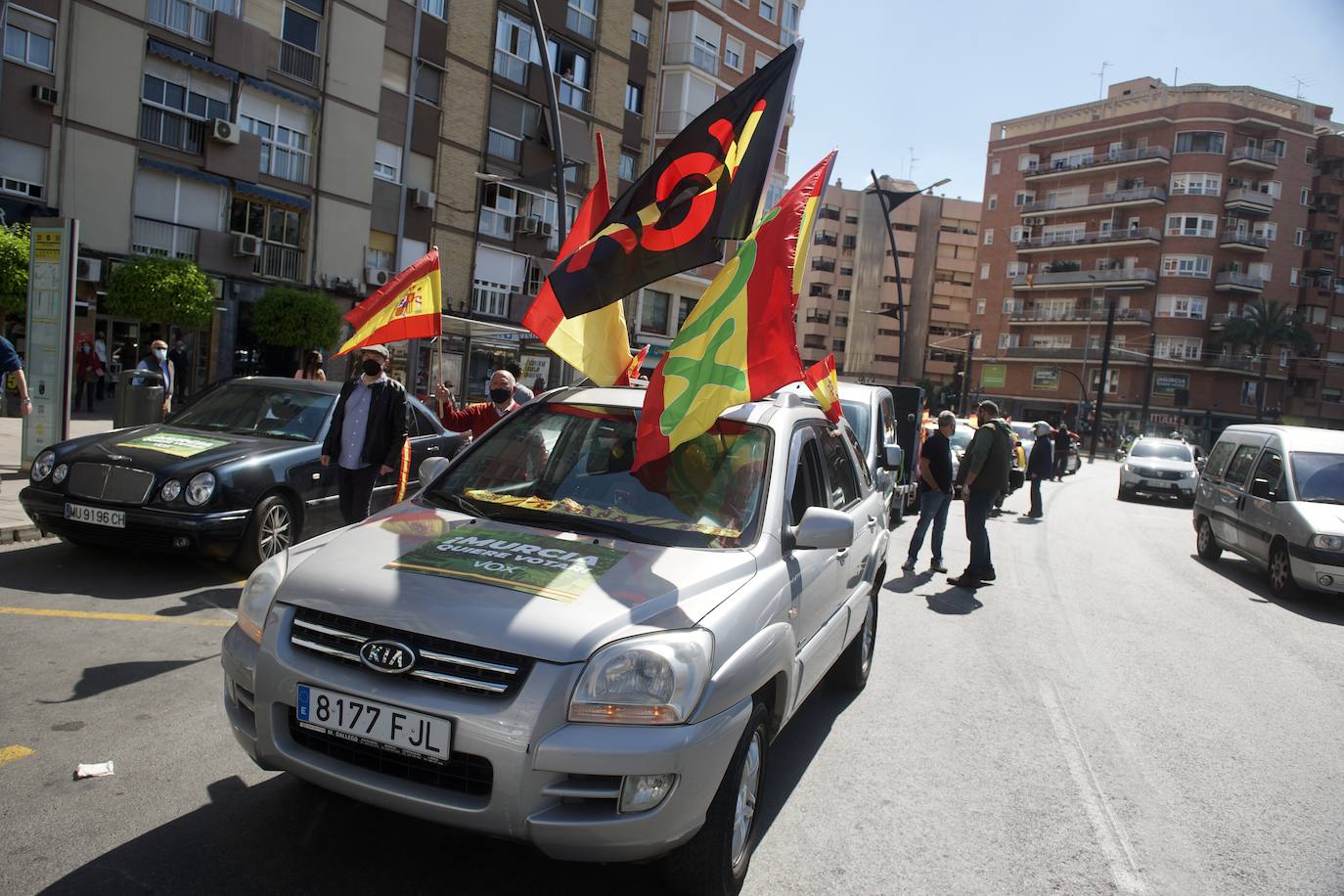 Fotos: La protesta de Vox en Murcia para exigir elecciones anticipadas, en imágenes