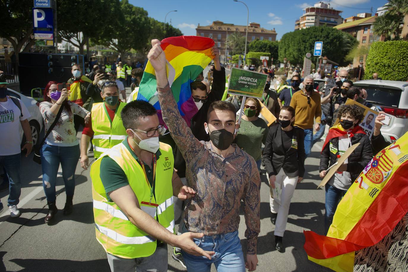 Fotos: La protesta de Vox en Murcia para exigir elecciones anticipadas, en imágenes