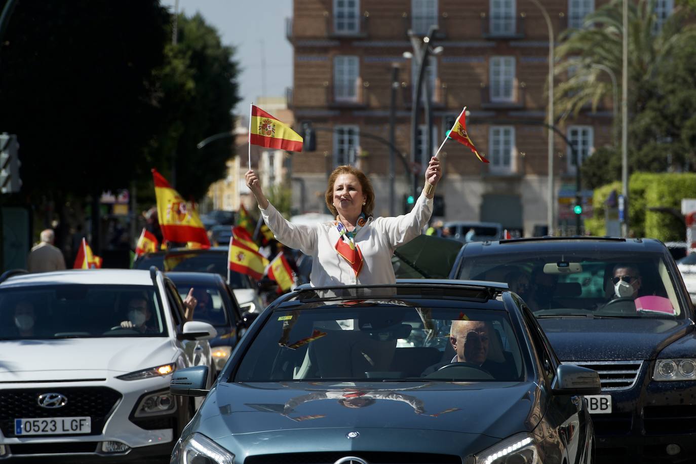 Fotos: La protesta de Vox en Murcia para exigir elecciones anticipadas, en imágenes