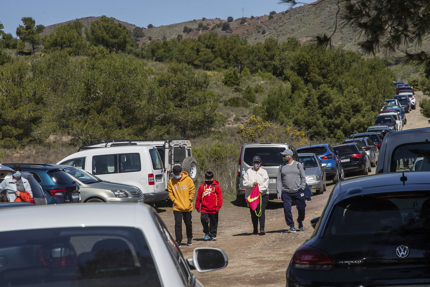 Fotos: Refuerzan la vigilancia en los montes de Cartagena ante el aumento de senderistas