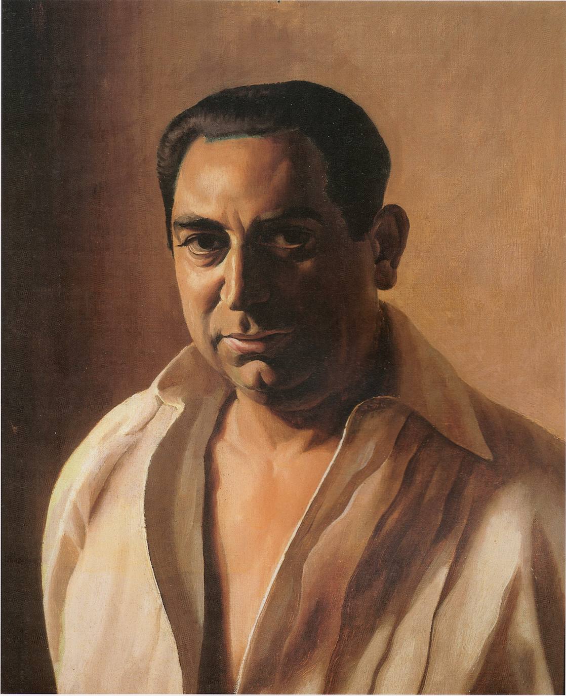 Mariano Cossío, en 1925, por Cristóbal Hall.