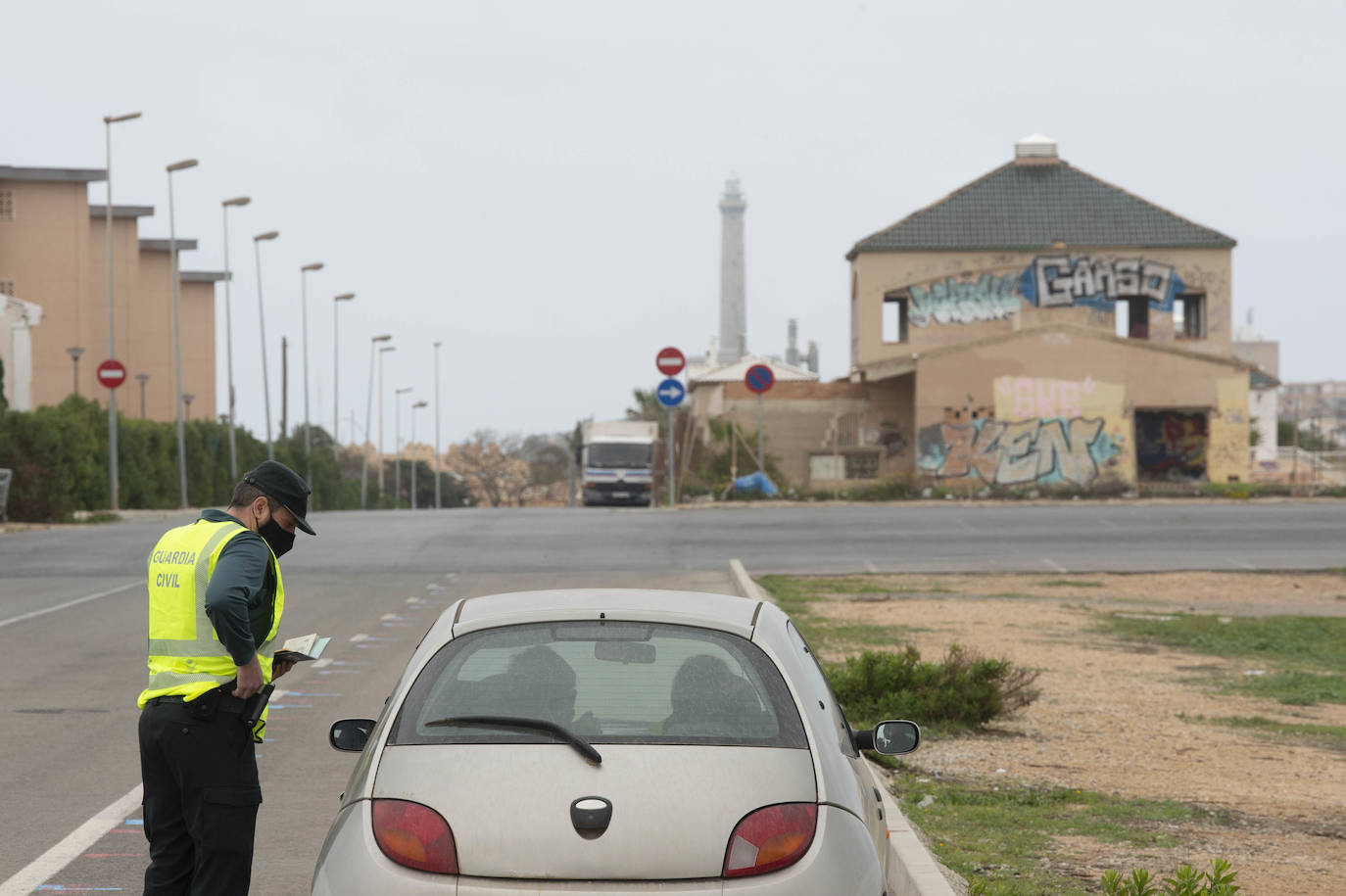 Fotos: Control de acceso a La Manga