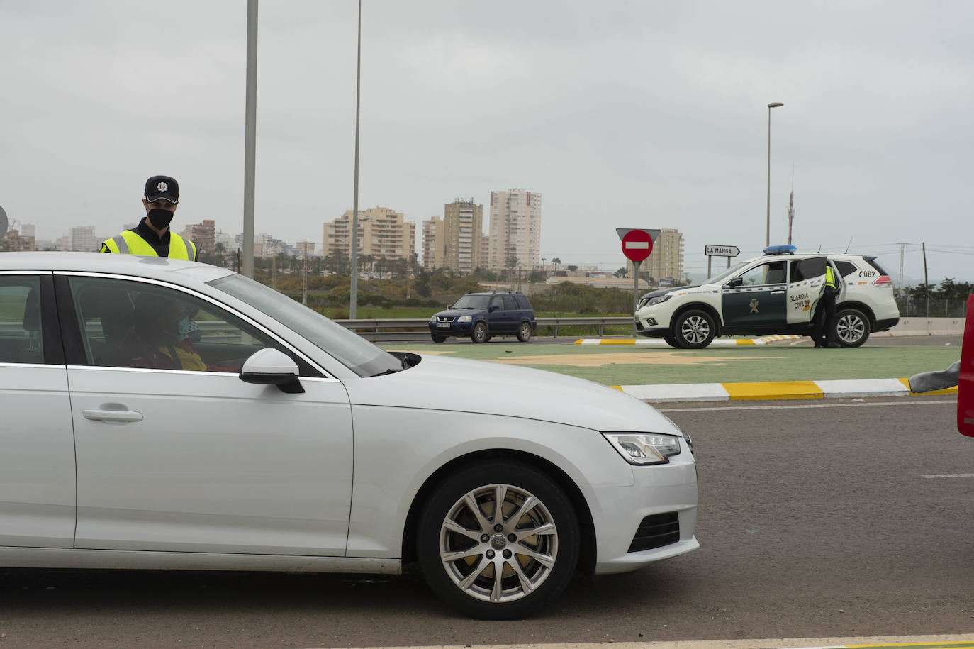 Fotos: Control de acceso a La Manga