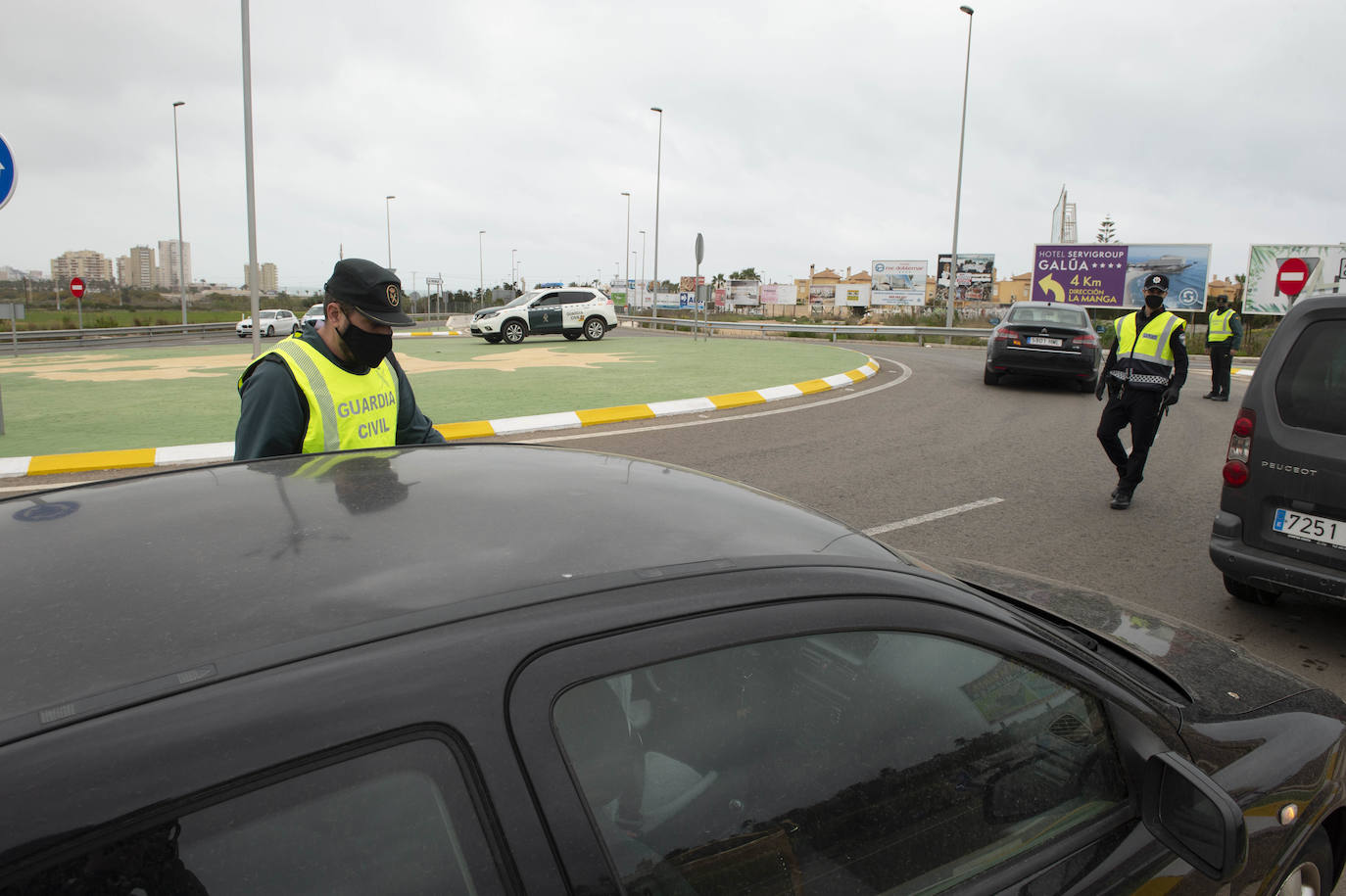 Fotos: Control de acceso a La Manga