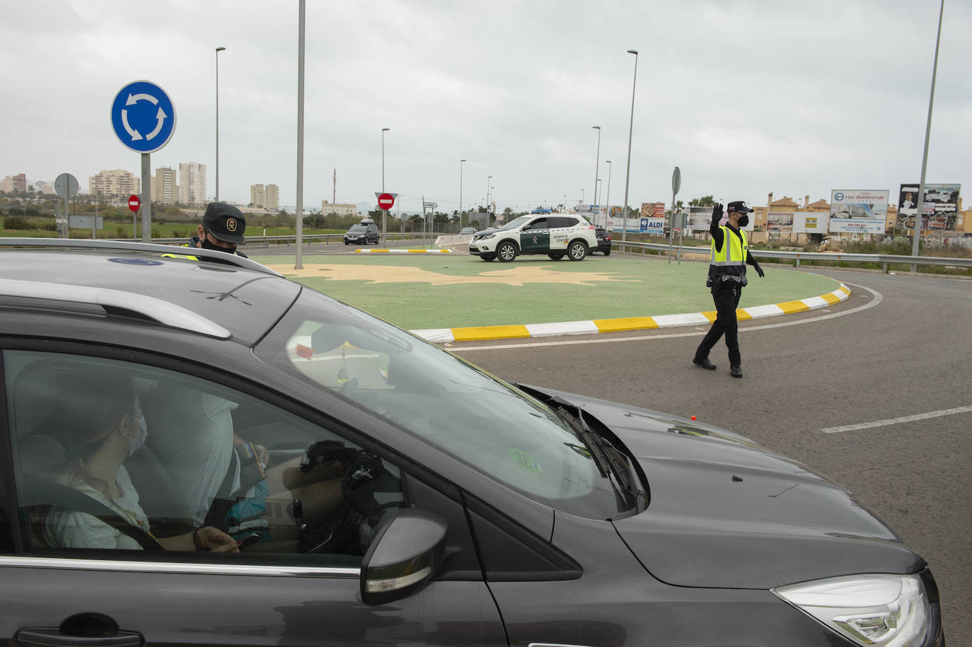 Fotos: Control de acceso a La Manga