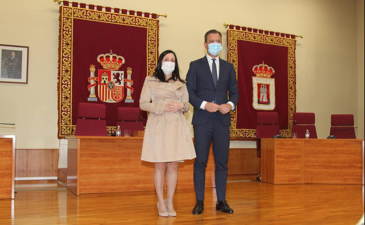 Marcos Ortuño y María Remedios Lajara Domínguez, este sábado.