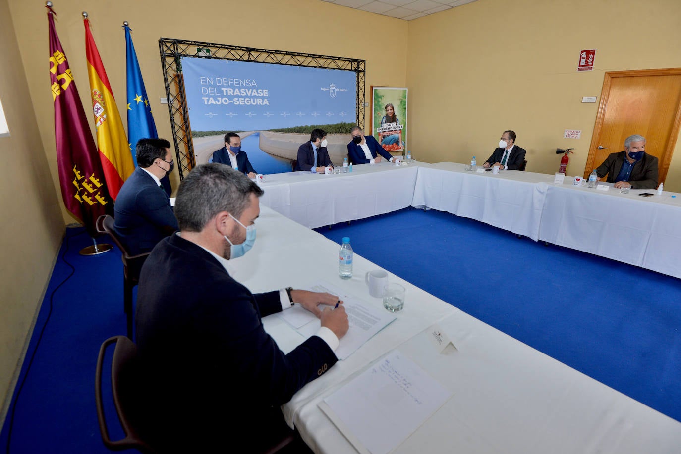 Fotos: El Gobierno regional se reúne para tratar las nuevas reglas de explotación del Trasvase Tajo-Segura