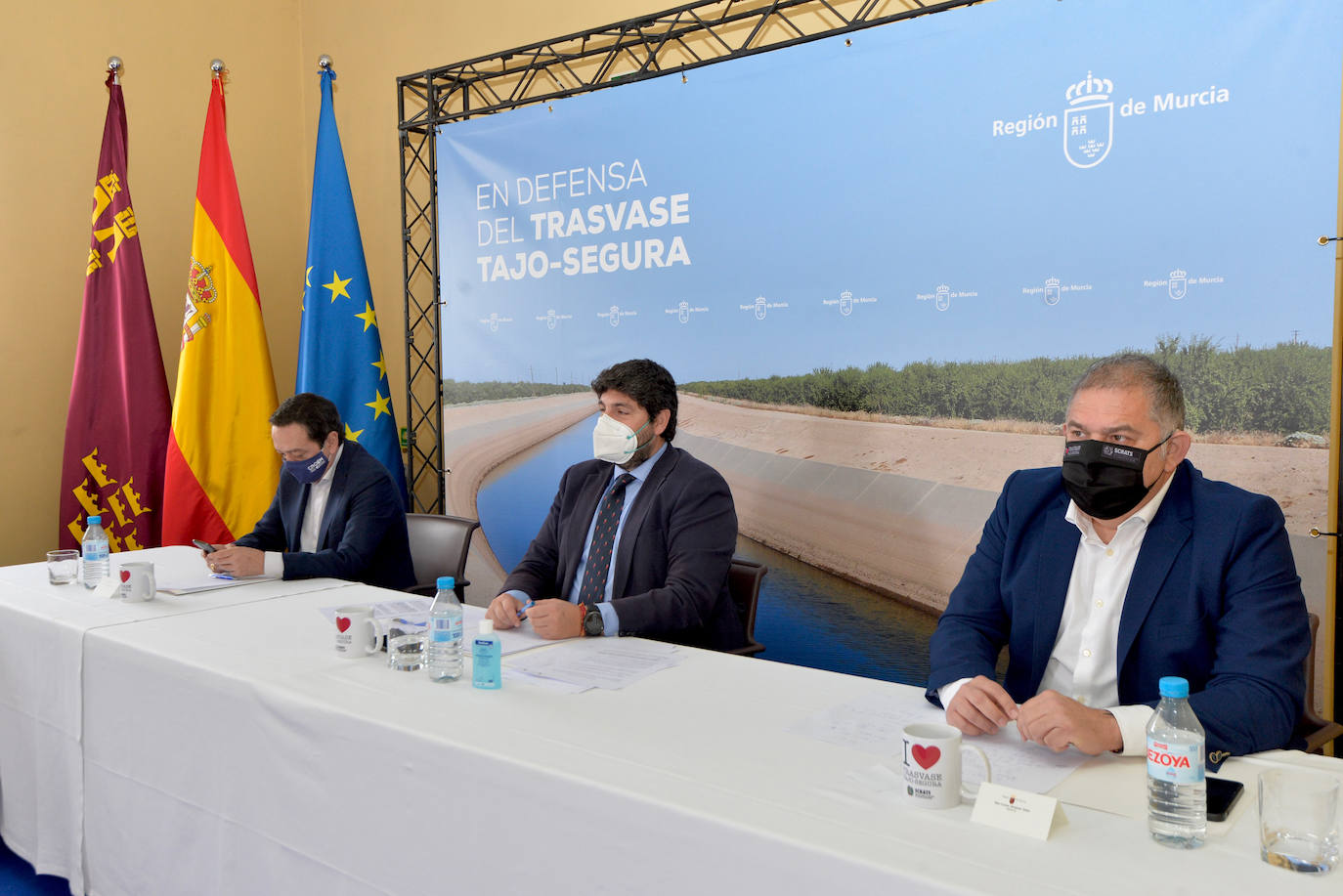 Fotos: El Gobierno regional se reúne para tratar las nuevas reglas de explotación del Trasvase Tajo-Segura