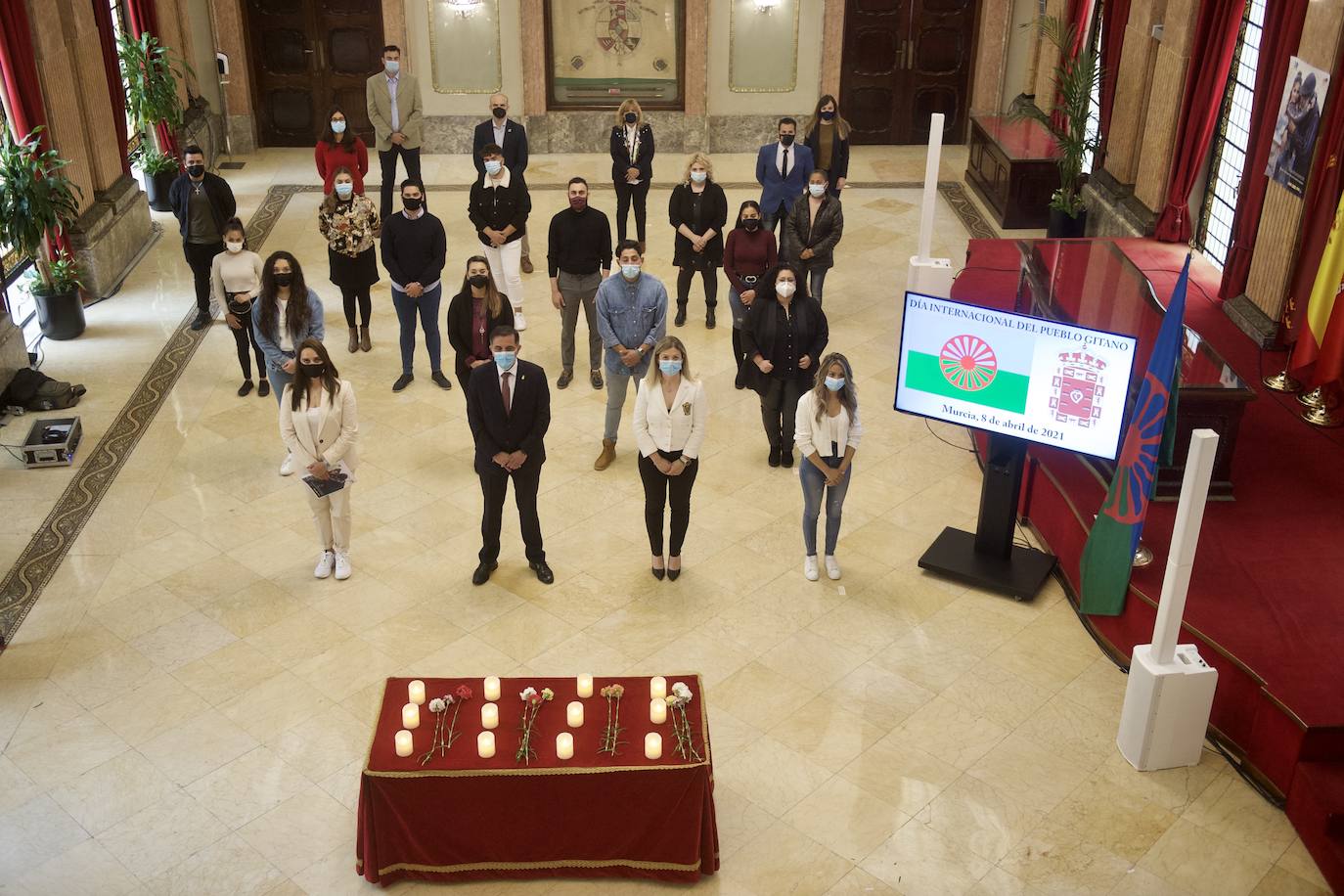 Fotos: Acto de conmemoración del Día del Pueblo Gitano en el Ayuntamiento de Murcia