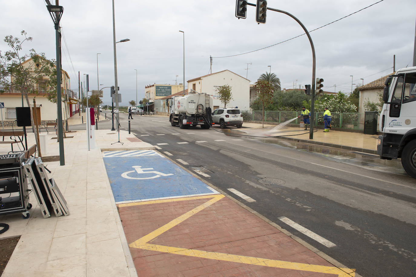 Fotos: Un colector iniciado hace cuatro años ya protege El Albujón de la lluvia torrencial
