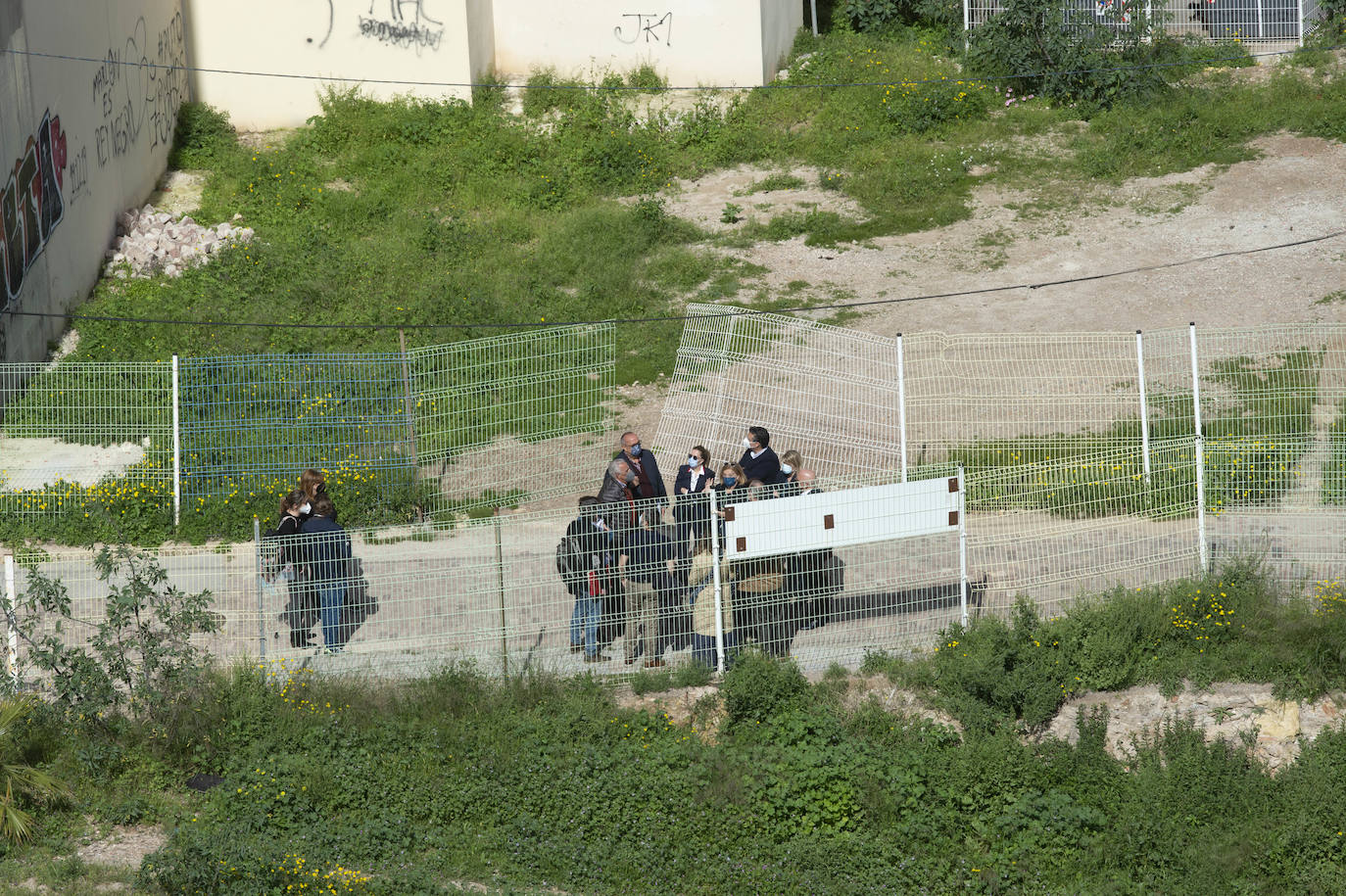 Fotos: Castejón muestra al Ministerio que la zona que prevé edificar está fuera del área arqueológica