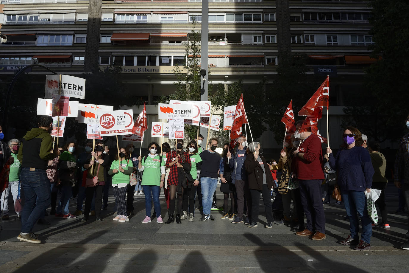 Fotos: Protesta en Murcia contra la «venta» de la educación