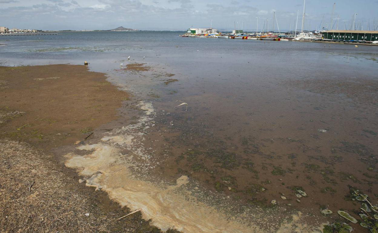 Imagen de archivo de una playa del Mar Menor en Cartagena.